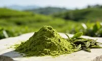 How much caffeine is in organic matcha powder?
