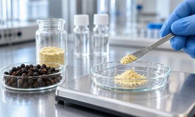 Does pure piperine powder affect liver enzymes?
