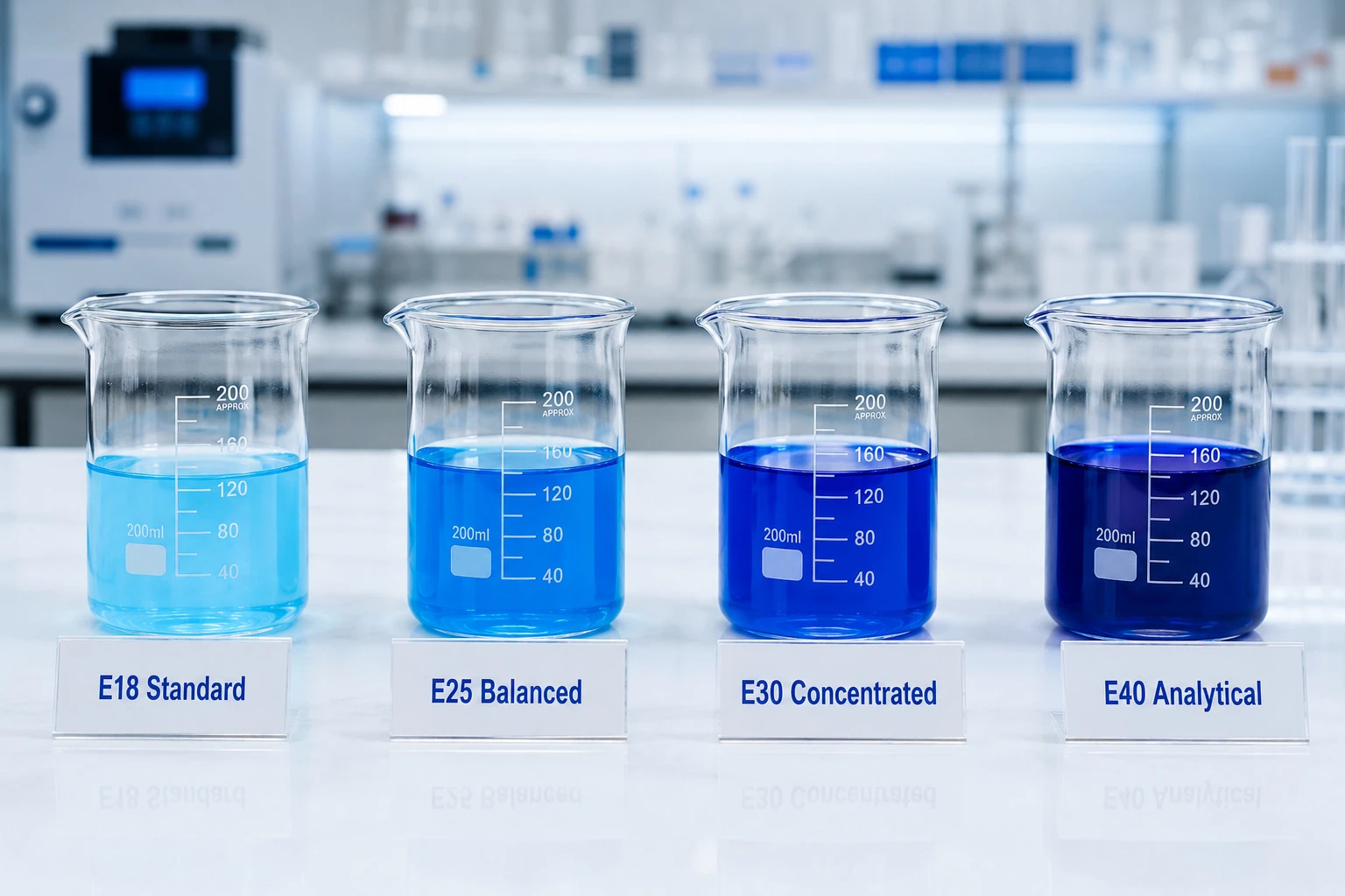 Botanical Cube Inc Natural Blue Pigment Phycocyanin E18 E25 E30 E40 Solution Comparison